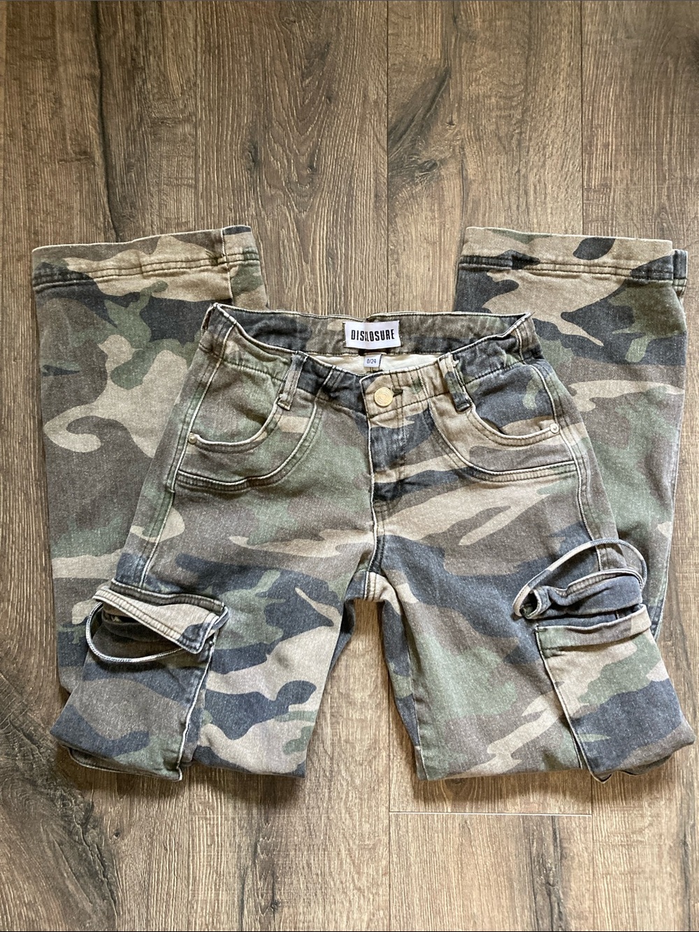 FREE with any order, Low Rise Camo Jeans